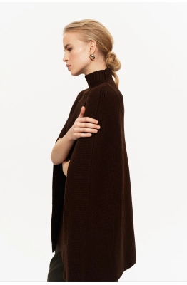 Пончо THE VERY 2439 коричневый 