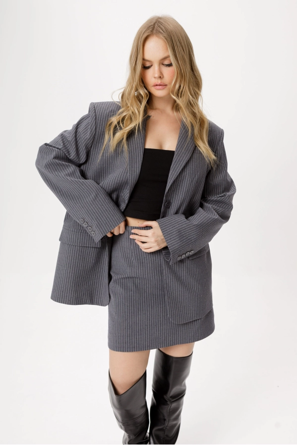 Юбка PiRS 6412 серый