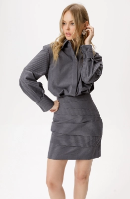 Платье PiRS 6415 серый 