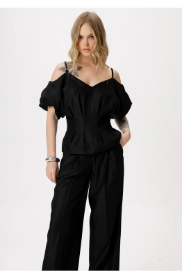 Блуза PiRS 6418 черный 