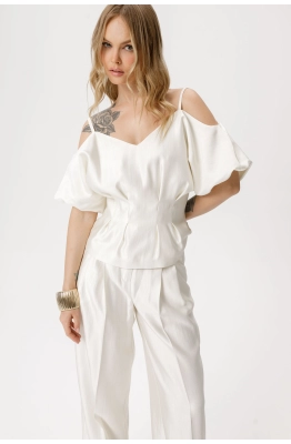 Блуза PiRS 6418 молочный 