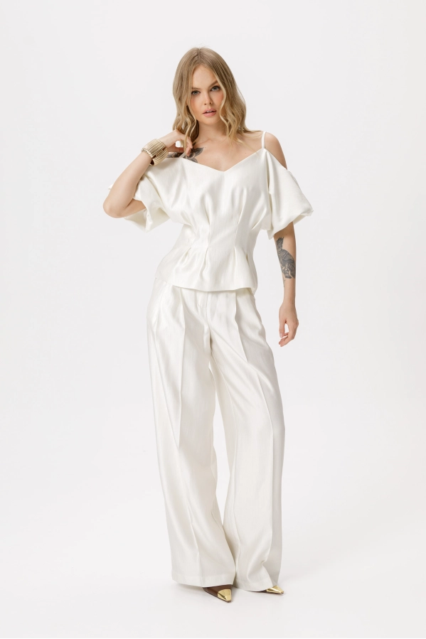 Блуза PiRS 6418 молочный