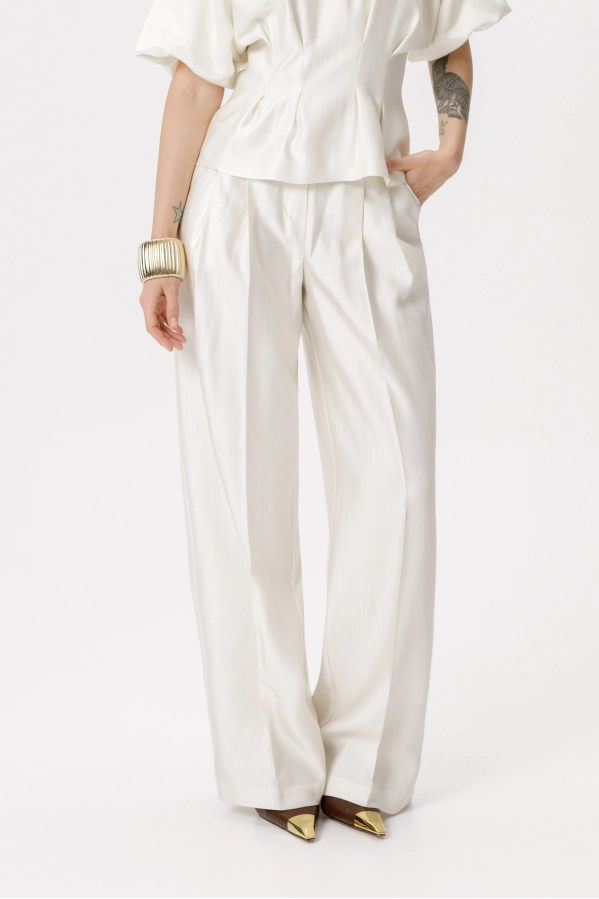 Брюки PiRS 6419 молочный