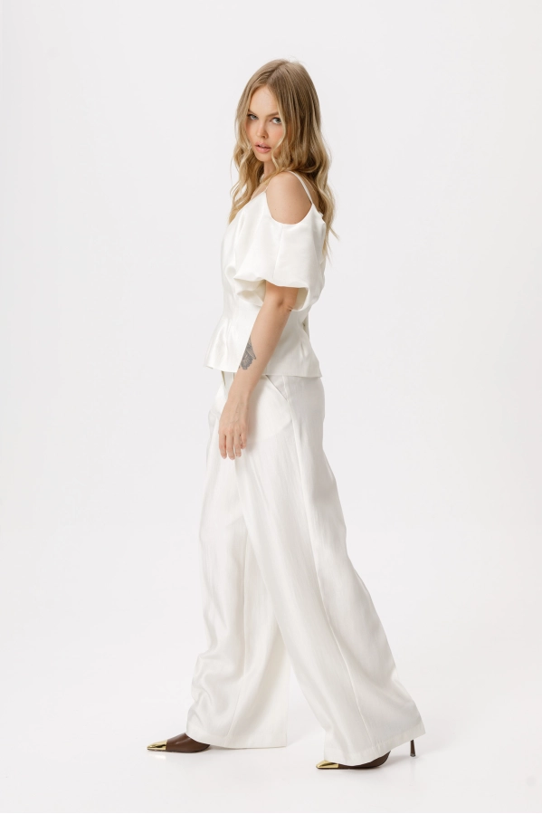 Брюки PiRS 6419 молочный