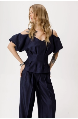 Брюки PiRS 6419 темно-синий 