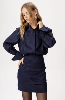 Платье PiRS 6420 темно-синий 