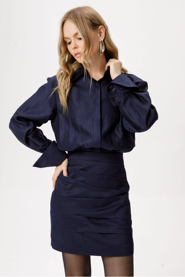 Платье PiRS 6420 темно-синий