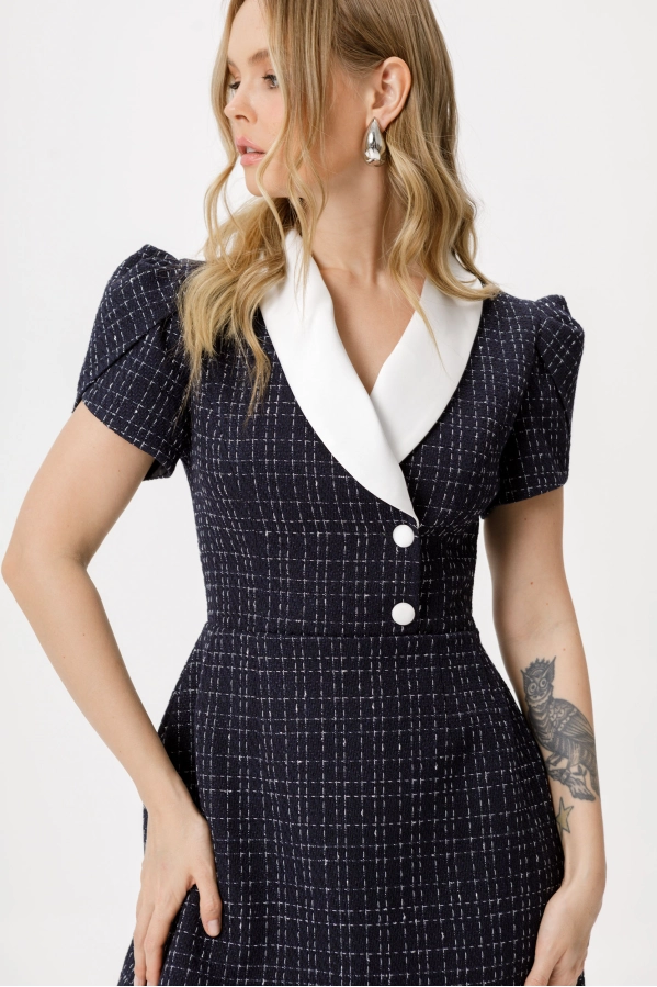 Платье PiRS 6421 синий Платье PiRS 6421 синий