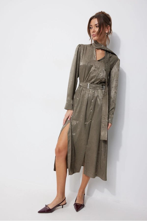 Платье Lyushe 4248 оливка Платье Lyushe 4248 оливка