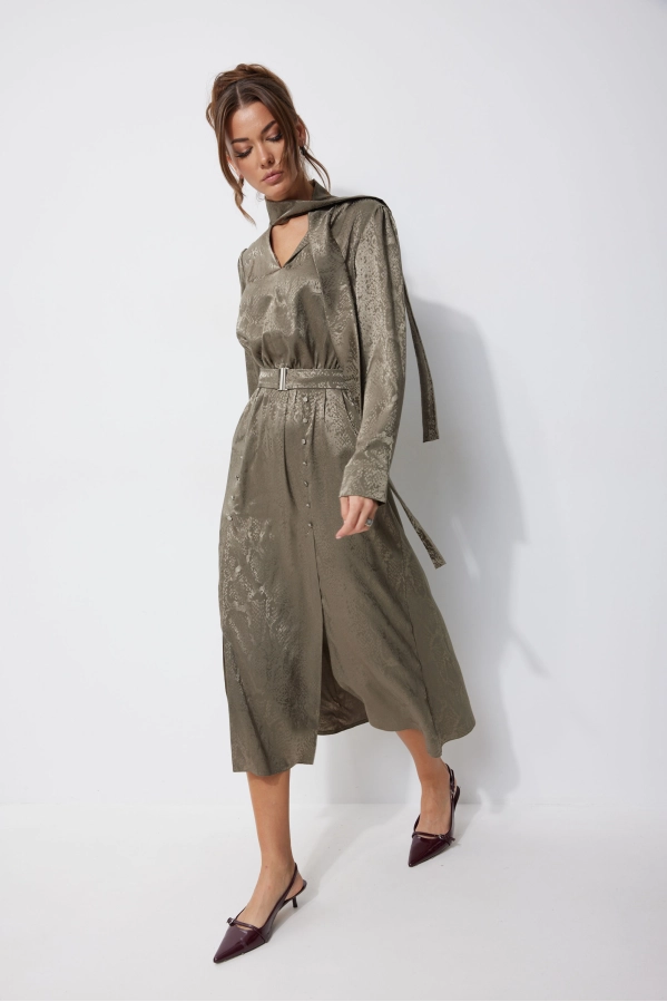 Платье Lyushe 4248 оливка Платье Lyushe 4248 оливка