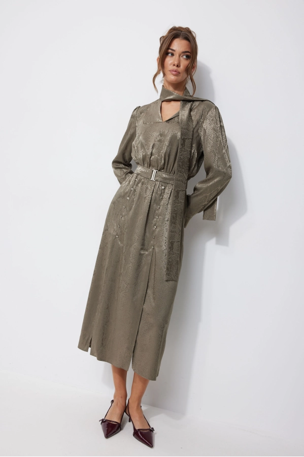 Платье Lyushe 4248 оливка Платье Lyushe 4248 оливка