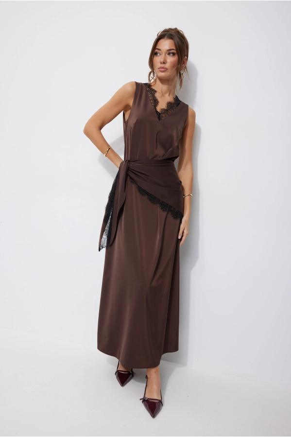 Платье Lyushe 4249 коричневый