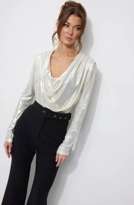 Блуза Lyushe 4251 серебро 