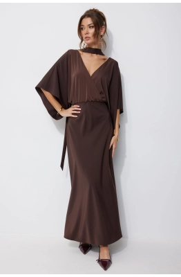 Платье Lyushe 4252 коричневый 
