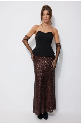 Юбка Lyushe 4257 коричневый 