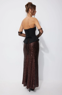 Юбка Lyushe 4257 коричневый 