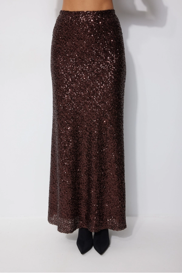 Юбка Lyushe 4257 коричневый Юбка Lyushe 4257 коричневый