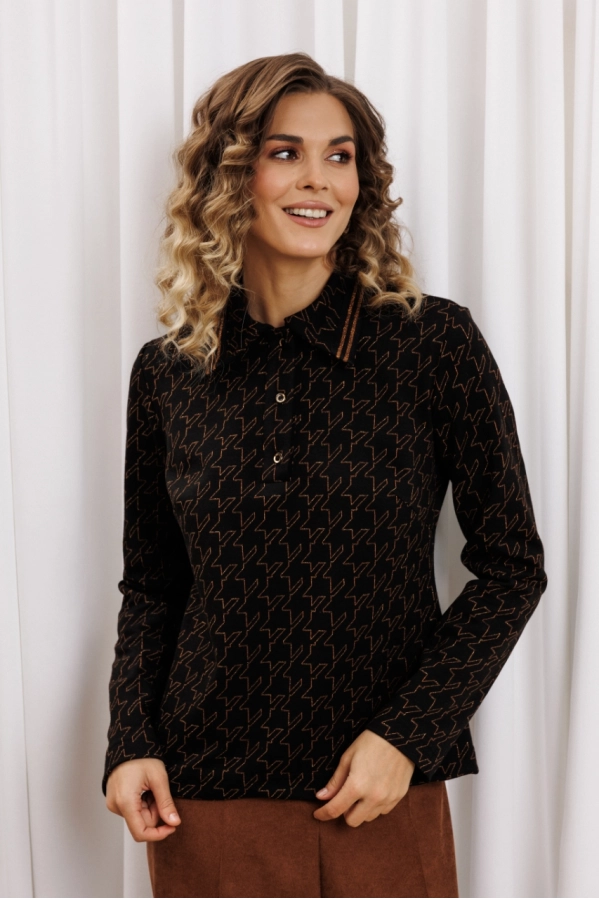 Джемпер GIZART 15422 черный-медь