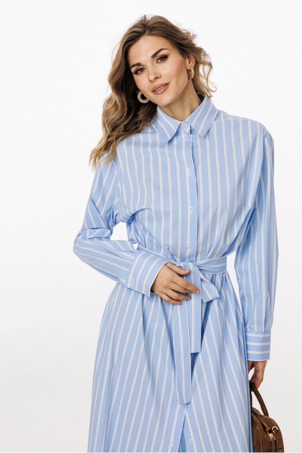 Платье EOLA 3026 голубой в полоску