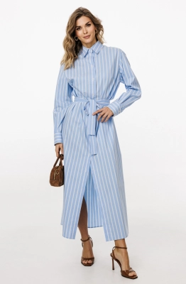 Платье EOLA 3026 голубой в полоску 