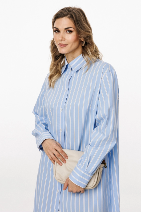 Платье EOLA 3026 голубой в полоску