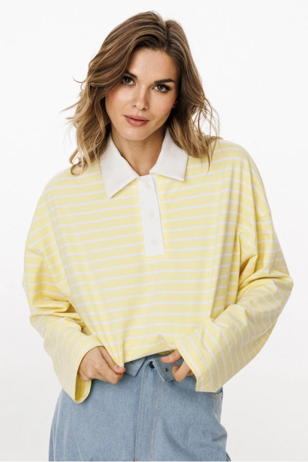 Джемпер EOLA 3052 лимонный в полоску