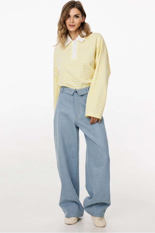 Джемпер EOLA 3052 лимонный в полоску