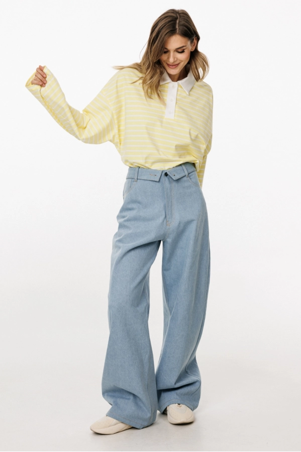 Джемпер EOLA 3052 лимонный в полоску