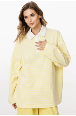 Джемпер EOLA 3052.1 лимонный в полоску 