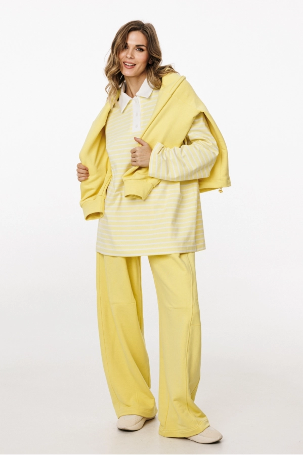 Джемпер EOLA 3052.1 лимонный в полоску