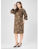 Платье GIZART 7385/1 коричневый цветы