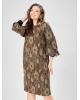 Платье GIZART 7385/1 коричневый цветы