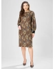 Платье GIZART 7385/1 коричневый цветы