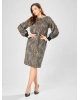 Платье GIZART 7385/1 серо-оливковый