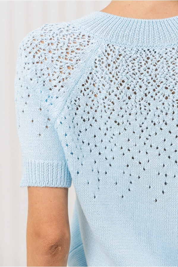 Джемпер RomGil РВ0368-ХЛ2 голубой