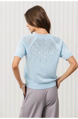 Джемпер RomGil РВ0368-ХЛ2 голубой 