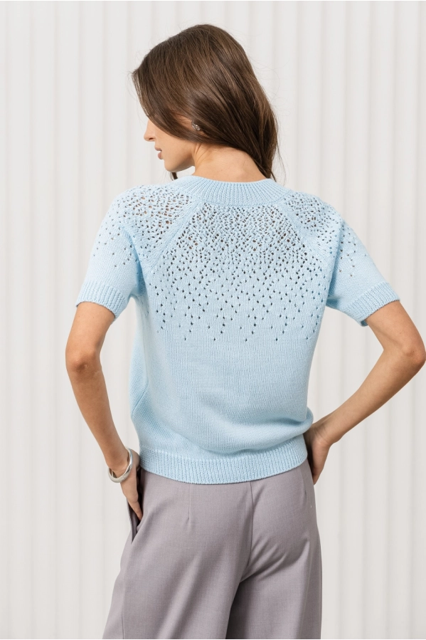 Джемпер RomGil РВ0368-ХЛ2 голубой