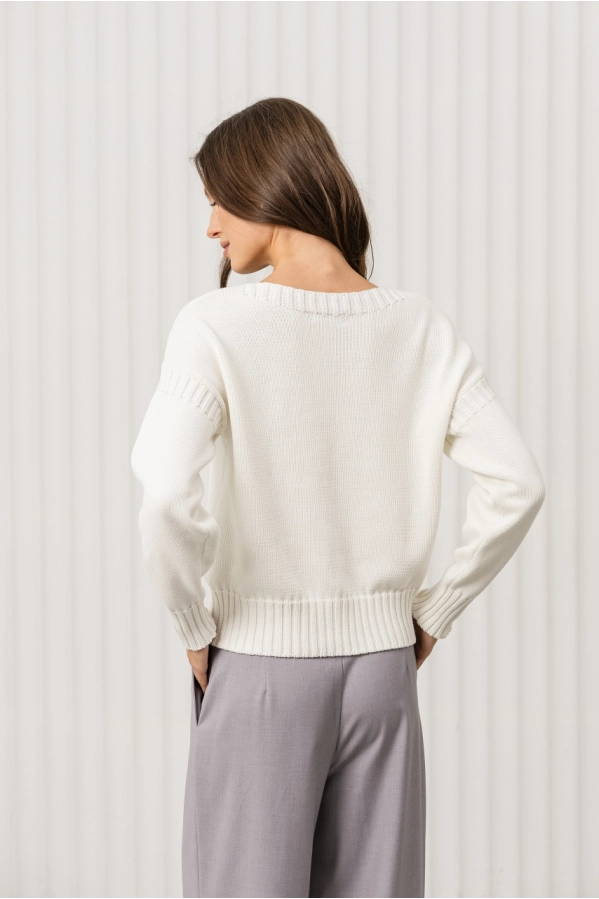 Джемпер RomGil РВ0371-ХЛ2 молочный