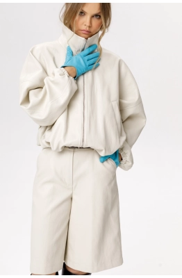 Куртка-бомбер PiRS 6633 молочный 