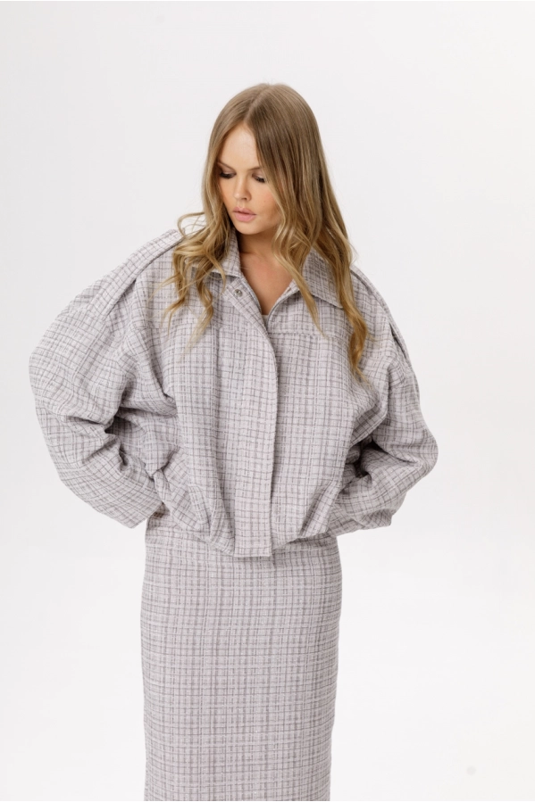 Куртка-бомбер PiRS 6667 серый