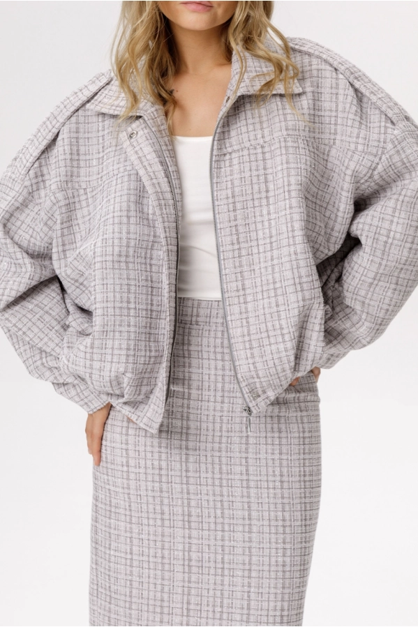 Куртка-бомбер PiRS 6667 серый