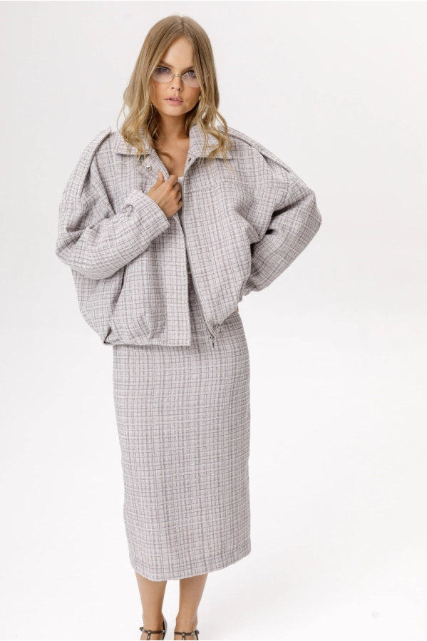 Куртка-бомбер PiRS 6667 серый