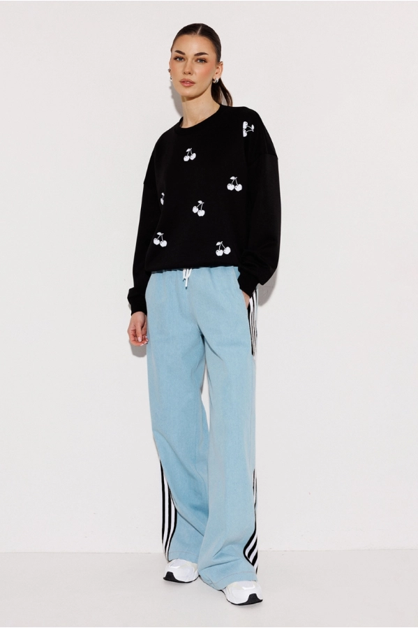 Брюки Buter 3250 голубой+черный