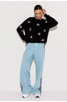 Брюки Buter 3250 голубой+черный 