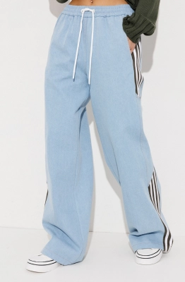 Брюки Buter 3250 голубой+хаки 