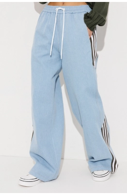 Брюки Buter 3250 голубой+хаки 