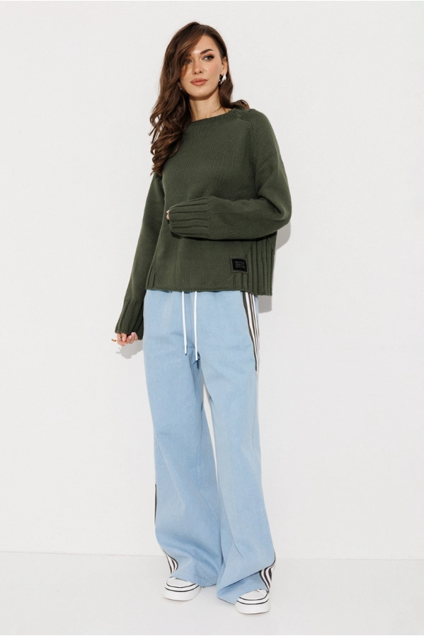 Брюки Buter 3250 голубой+хаки