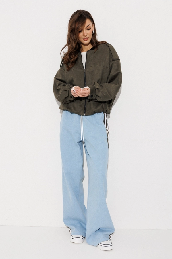 Брюки Buter 3250 голубой+хаки