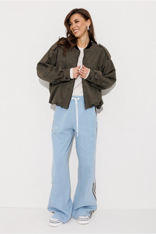 Брюки Buter 3250 голубой+хаки