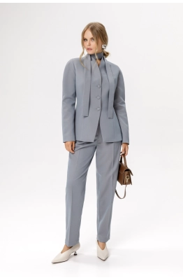 Брюки PiRS 6292 серо-голубой с бежевым меланжем 